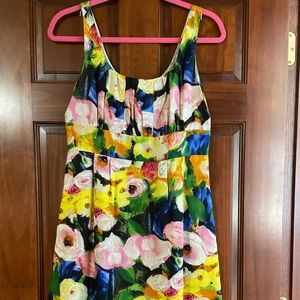 J Crew Silk A-line dress with Italian design